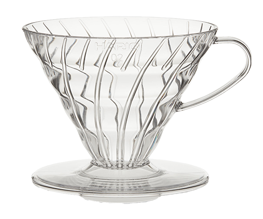 Hario V60 Filtrikoonus Läbipaistvast Plastikust 02